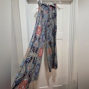 Bohemian Paisley Wide Leg Pants